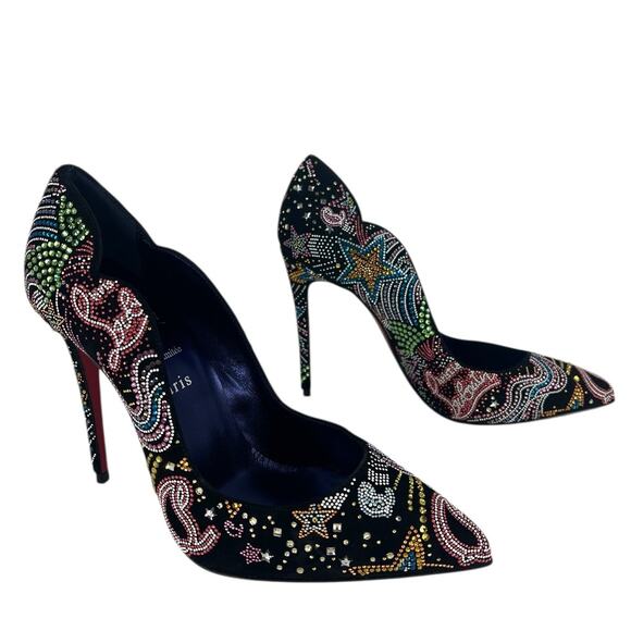 Christian Louboutin Limited Edition Hot Chick Starlight Embellished Pumps 100MM - Picture 3 of 16